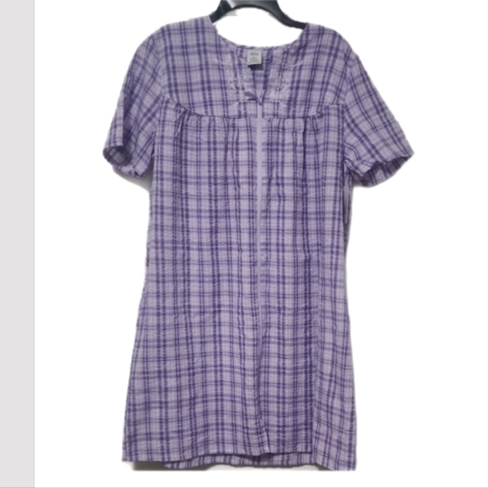 Croft & Barrow Lavender Plaid Mumu